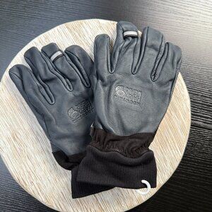 MOUNTAIN HARDWEAR CLIMB LIFE OUTDOOR LEATHER GLOVE UNISEX LARGE RUGGED BLACK NEW